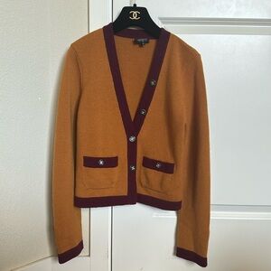 Chanel wool cashmere blend cardigan 38